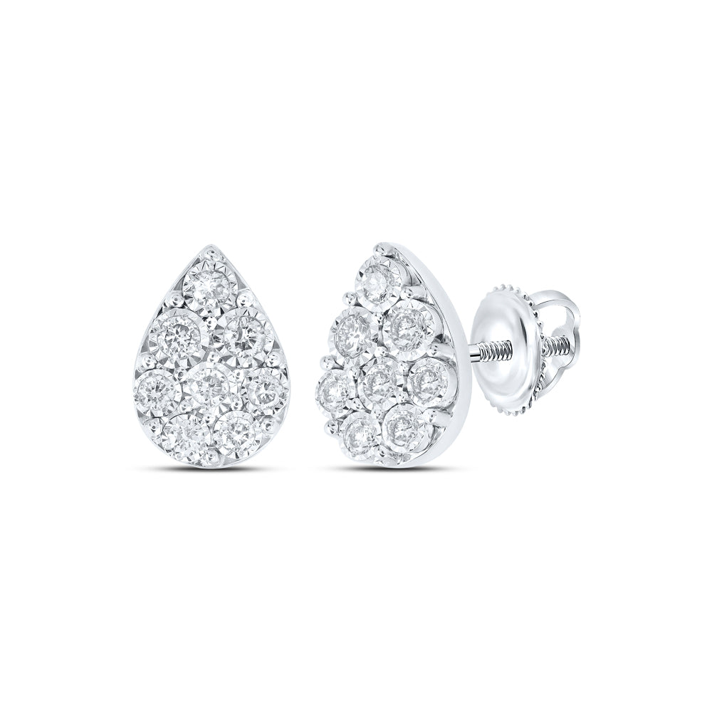 1/5CTW-DIA NK PEAR EARRING