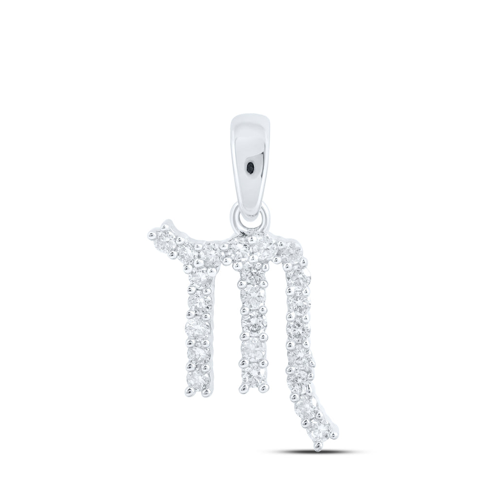 1/4CTW-DIA NK ZODIAC SIGN OF SCORPIO PENDANT