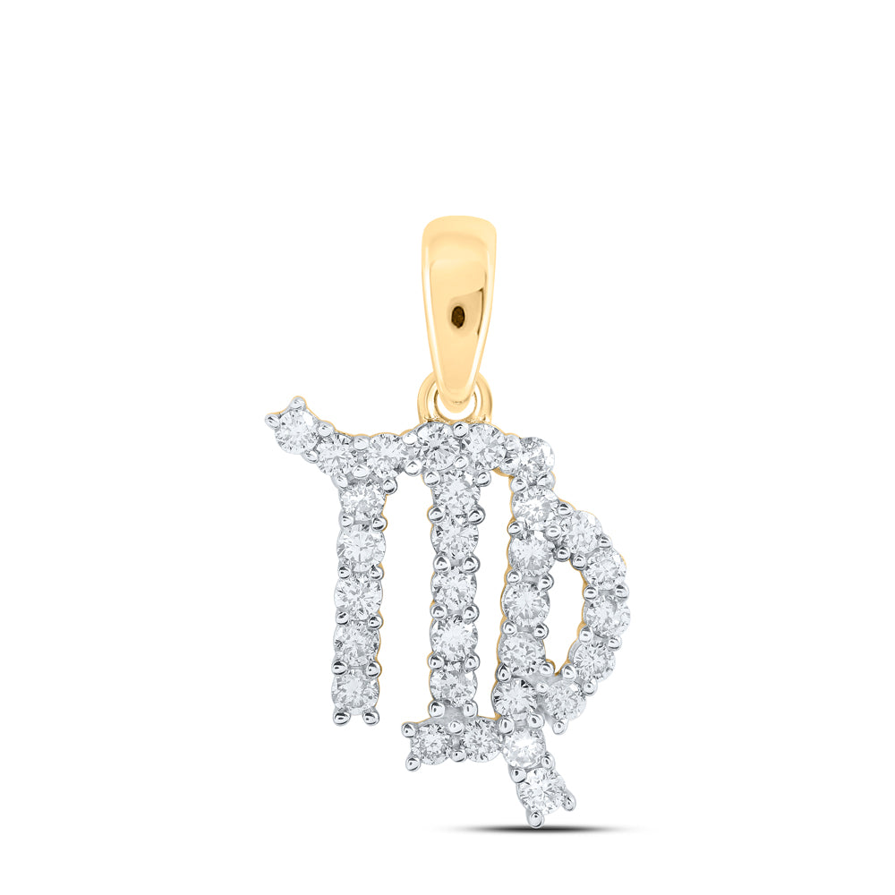 1/3CTW-DIA NK ZODIAC SIGN OF VIRGO PENDANT