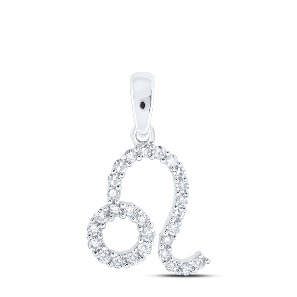 1/4CTW-DIA NK ZODIAC SIGN OF LIO PENDANT