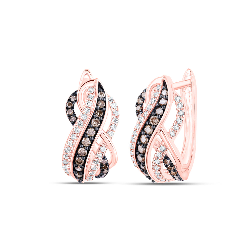 1/2CTW-DIA CN COGNAC GIFT EARRING