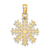 Load image into Gallery viewer, 14k Snowflake Pendant
