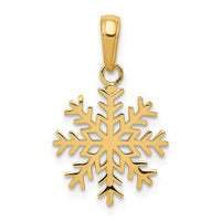 Load image into Gallery viewer, 14k Snowflake Pendant
