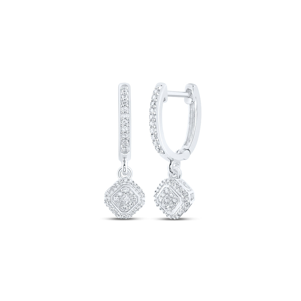 1/4CTW-DIA NK DANGLING EARRING