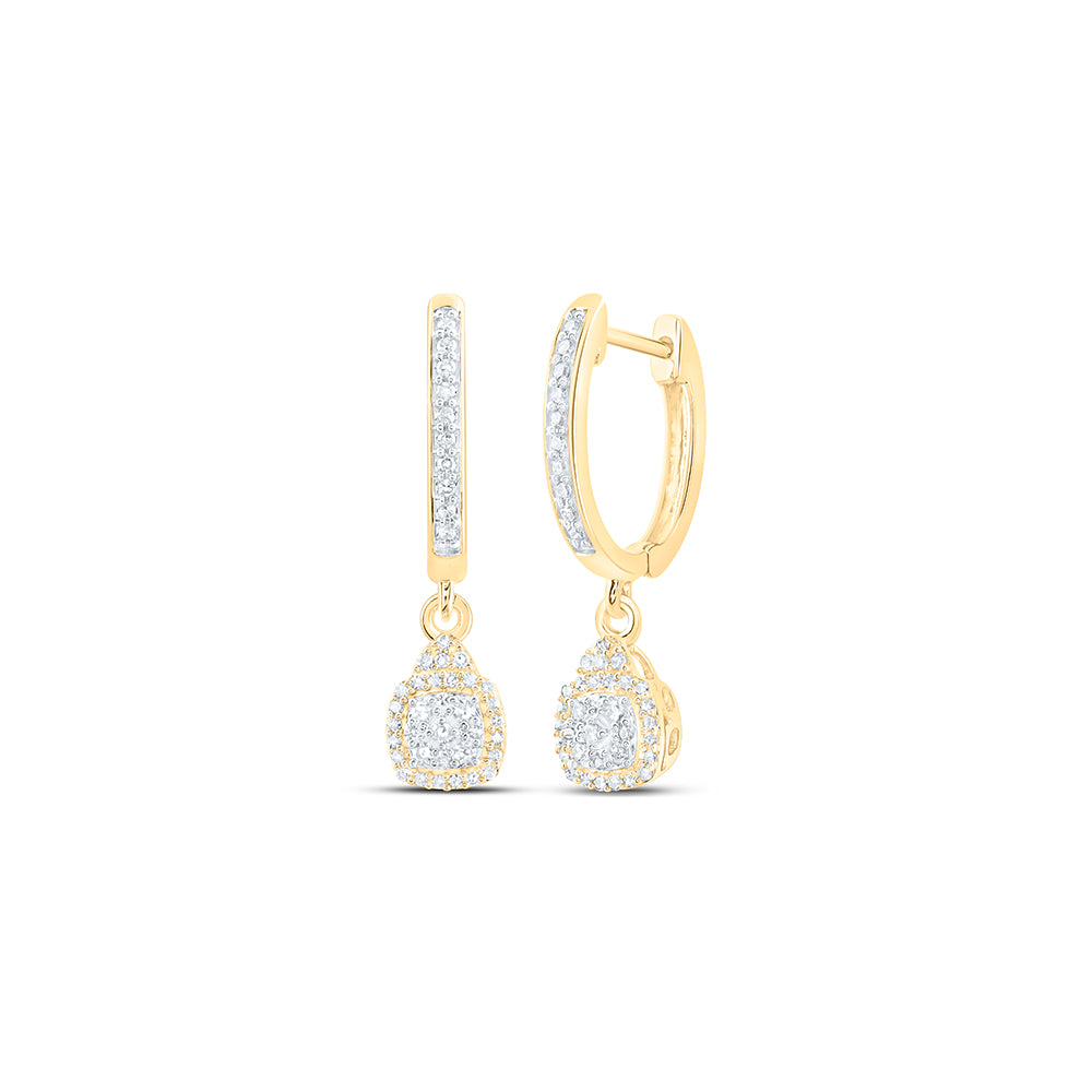 1/4CTW-DIA NK DANGLING EARRING