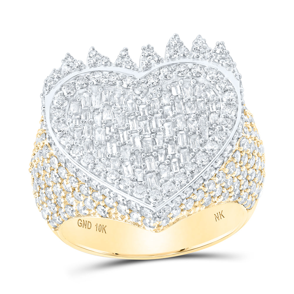 3CTW-DIA NK HEART RING