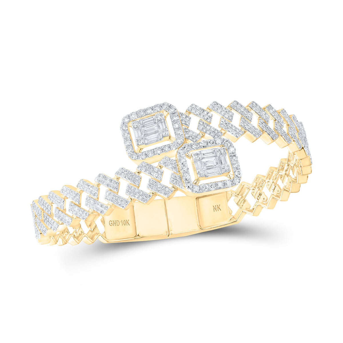 4 5/8 CTW-DIA NK (10MM) MENS BANGLE