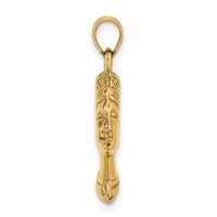 Load image into Gallery viewer, 14k 3-D Nefertiti Pendant
