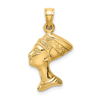 Load image into Gallery viewer, 14k 3-D Nefertiti Pendant
