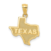 Load image into Gallery viewer, 14k State of TEXAS Map Pendant
