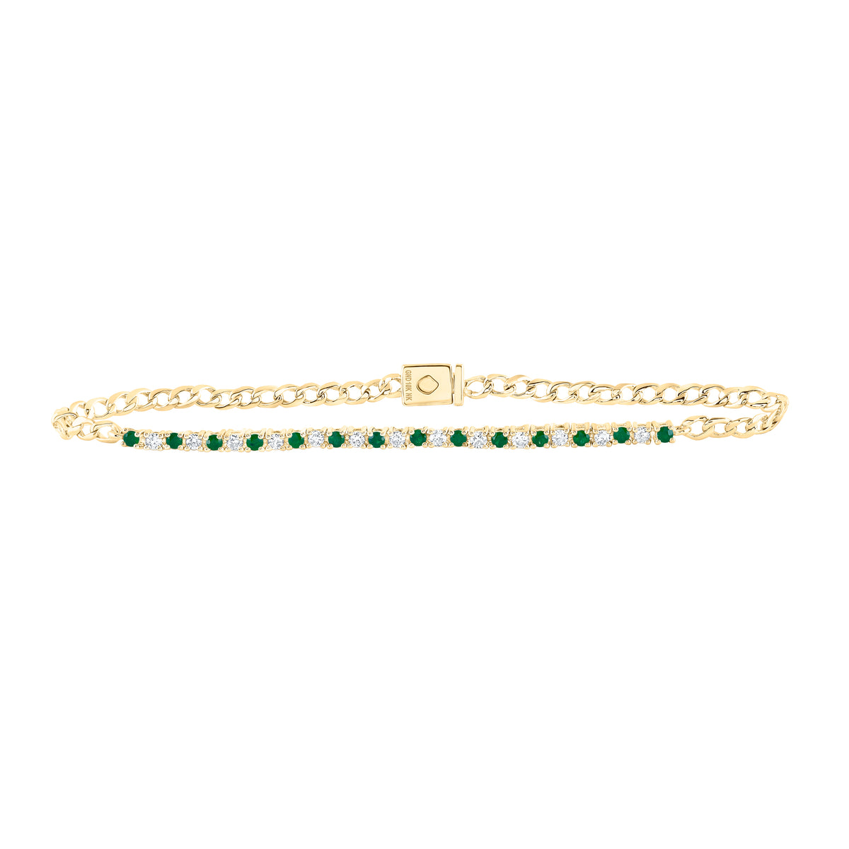 1/3 CTW-DIA NK 1/3CTW-EME BRACELET (7 INCH)