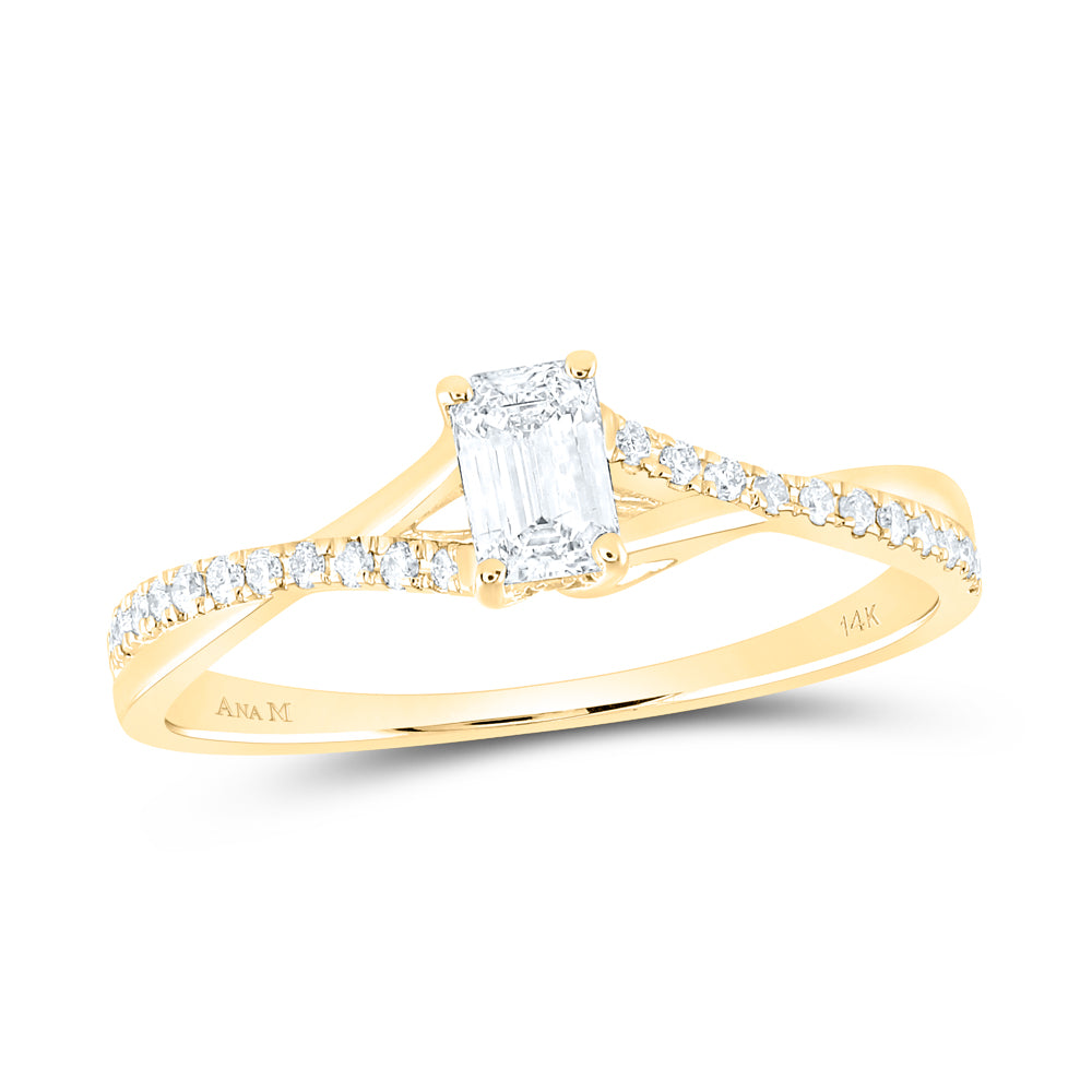 3/8CTW-DIA ANA M 1/3CT-CEME NO HALO ENGAGEMENT RING