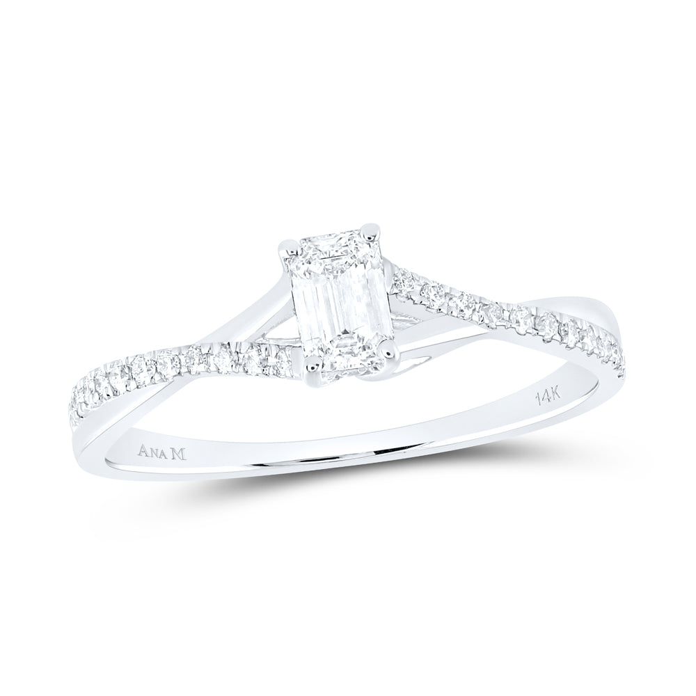 3/8CTW-DIA ANA M 1/3CT-CEME NO HALO ENGAGEMENT RING