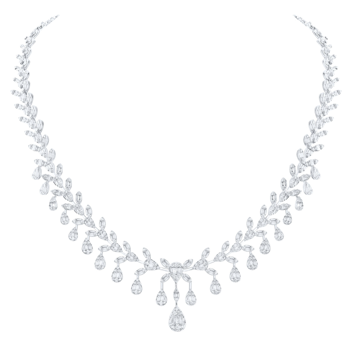 10 1/3 CTW-DIA ANA M FASHION NECKLACE (16 INCH)