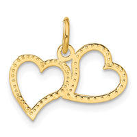 Load image into Gallery viewer, 14K Polished Double Heart Pendant
