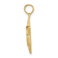 Load image into Gallery viewer, 14k DEPUTY SHERIFF Badge with Bear Pendant
