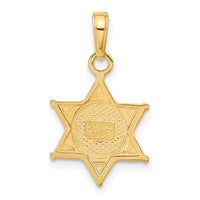 Load image into Gallery viewer, 14k DEPUTY SHERIFF Badge with Bear Pendant
