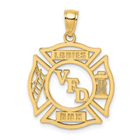 Load image into Gallery viewer, 14k VFD Ladies AUX  Shield Charm
