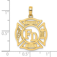 Load image into Gallery viewer, 14k FD LADIES AUX in Shield Charm
