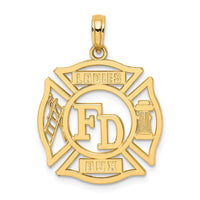 Load image into Gallery viewer, 14k FD LADIES AUX in Shield Charm
