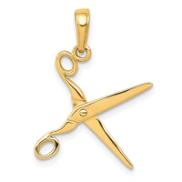 Load image into Gallery viewer, 14k 3-D Moveable Scissors Pendant
