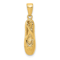 Load image into Gallery viewer, 14k 3-D Ballet Slipper Pendant

