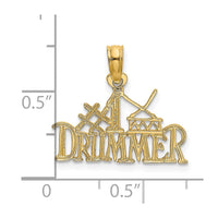 Load image into Gallery viewer, 14K #1 DRUMMERCharm
