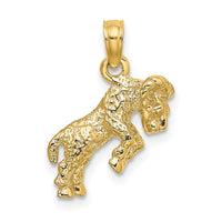 Load image into Gallery viewer, 14k 3-D Aries Zodiac Charm
