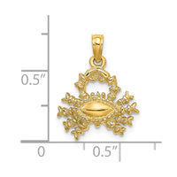 Load image into Gallery viewer, 14k 3-D Cancer Zodiac Charm
