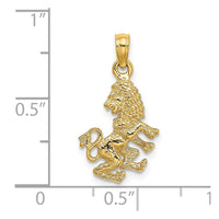 Load image into Gallery viewer, 14k 3-D Leo Zodiac Charm
