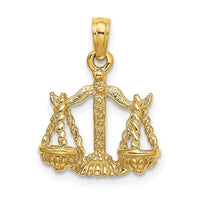 Load image into Gallery viewer, 14k 3-D Libra Zodiac Charm
