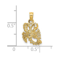 Load image into Gallery viewer, 14k 3-D Scorpio Zodiac Charm
