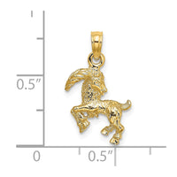 Load image into Gallery viewer, 14k 3-D Capricorn Zodiac Charm
