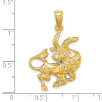 Load image into Gallery viewer, 14k Large Taurus Zodiac Charm
