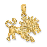Load image into Gallery viewer, 14k Large Leo Zodiac Charm
