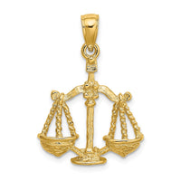 Load image into Gallery viewer, 14k Large Libra Zodiac Charm
