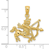 Load image into Gallery viewer, 14k Large Sagittarius Zodiac Charm

