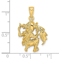 Load image into Gallery viewer, 14k Large Aquarius Zodiac Charm
