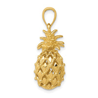 Load image into Gallery viewer, 14k 3-D Cut-Out Pineapple Pendant
