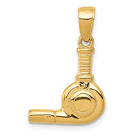 Load image into Gallery viewer, 14k 3-D Blow Dryer Pendant
