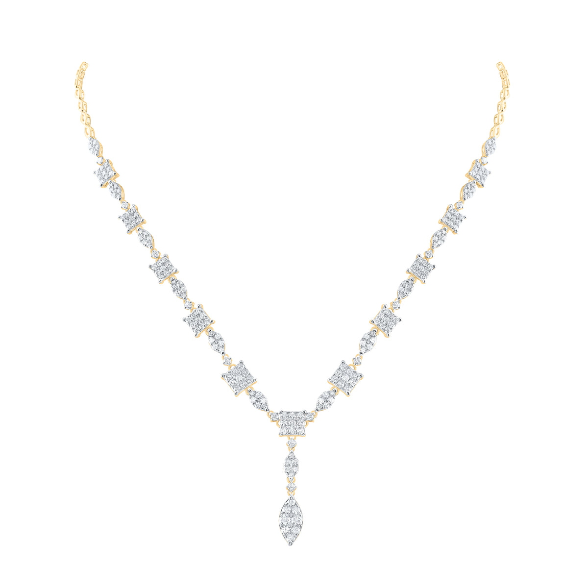 3 3/4CTW-DIA ANA M FASHION NECKLACE (17 INCH)