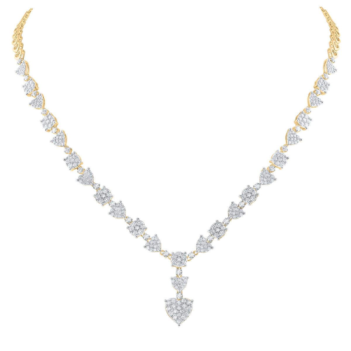 4 CTW-DIA ANA M FASHION NECKLACE (17 INCH)