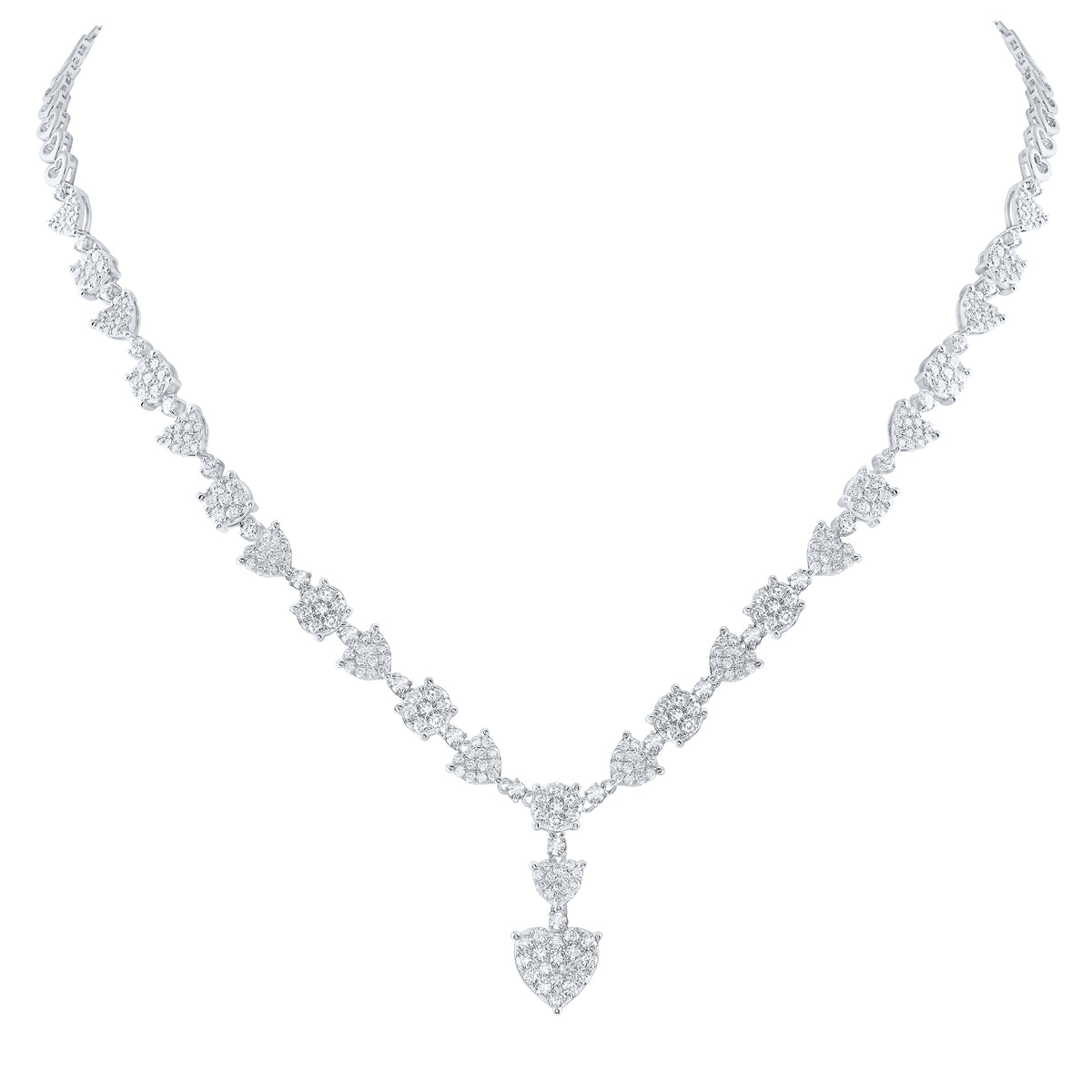 4 CTW-DIA ANA M FASHION NECKLACE (17 INCH)