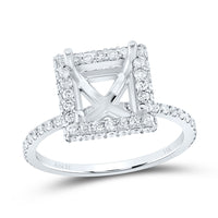 Load image into Gallery viewer, 7/8CTW-DIA ANA M 2CT-CPR SEMI-MOUNT SINGLE HALO ENG RING
