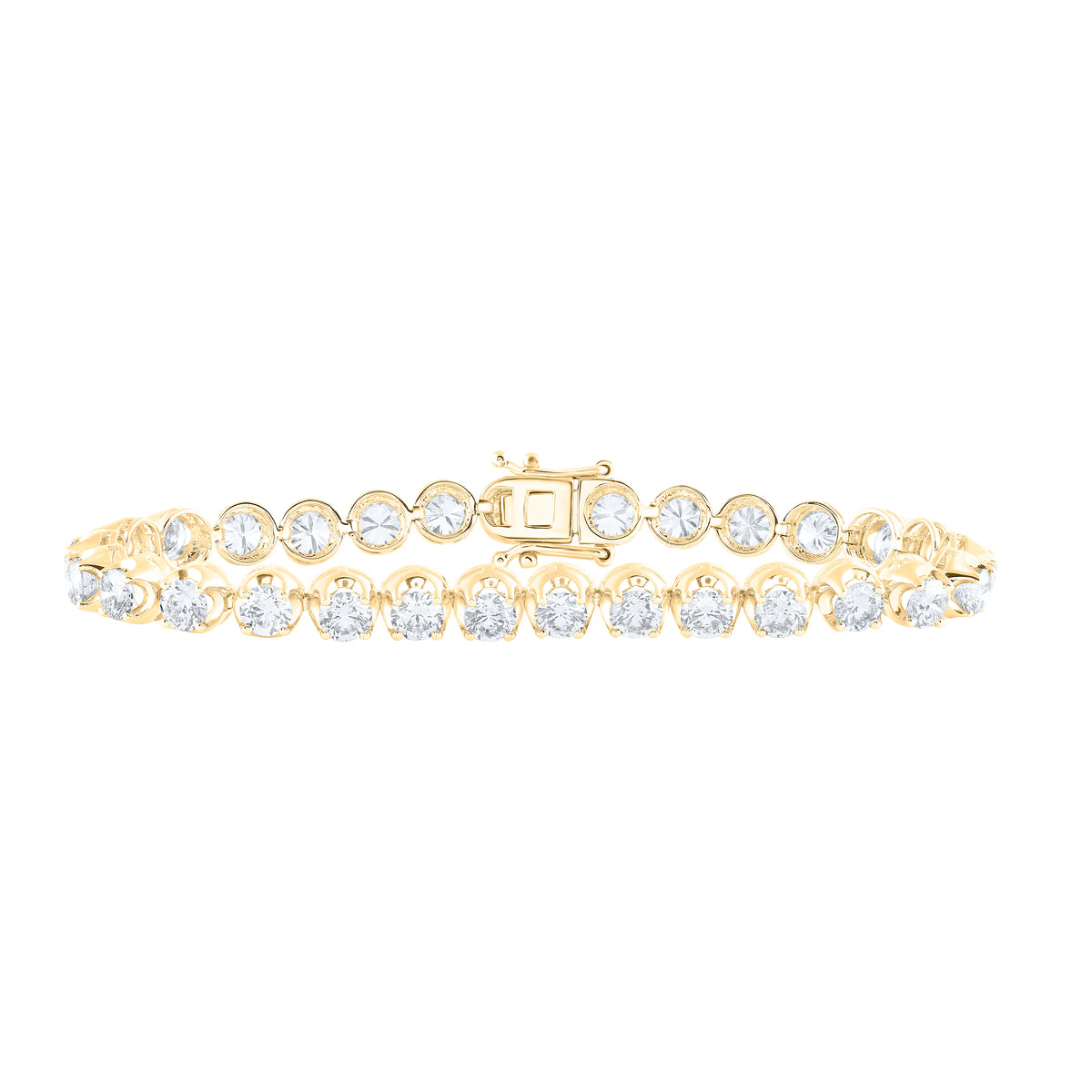 9 1/4CTW-DIA NK FASHION TENNIS BRACELET-7 INCH