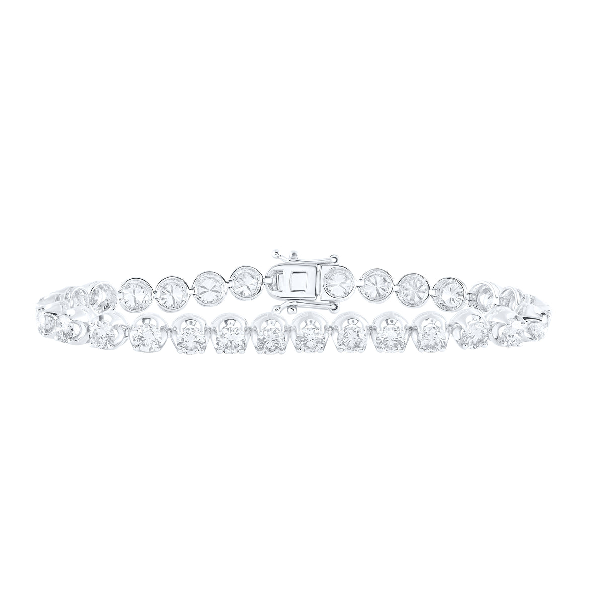 9 1/4CTW-DIA NK FASHION TENNIS BRACELET-7 INCH