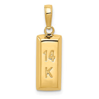 Load image into Gallery viewer, 14k 3D Gold Bar Pendant

