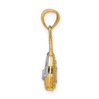 Load image into Gallery viewer, 14K w/Rhodium 3D Reversible Mom Handbag Pendant
