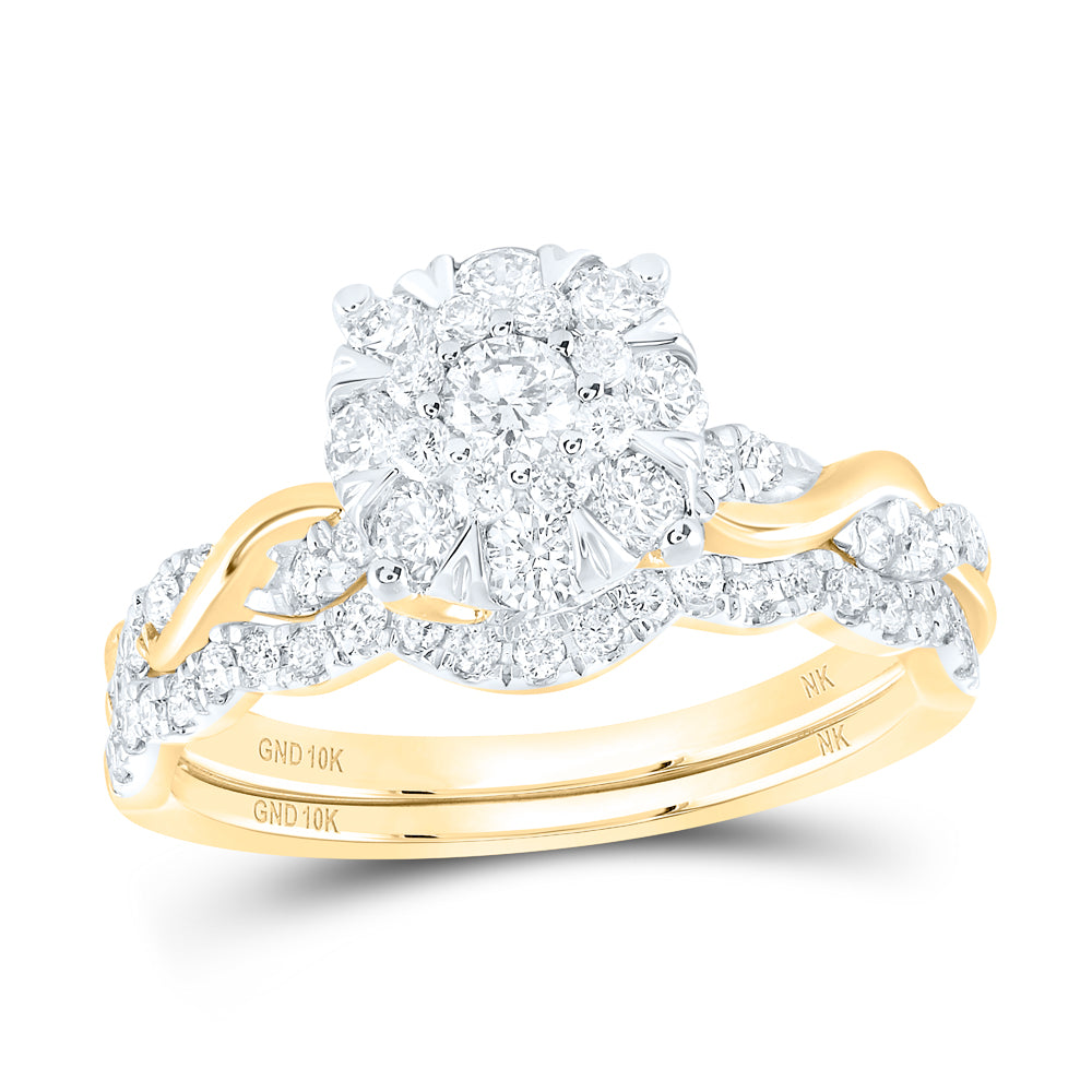 1CTW-DIA NK FASHION BRIDAL SET