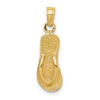 Load image into Gallery viewer, 14k 3D Single Flip-Flop Pendant
